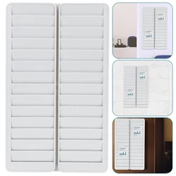 Wall Mount File Holder Time Cards Hotel Room Pocket Rack Information Clip ID Storage