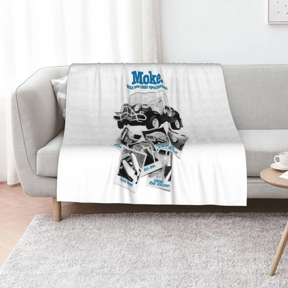 

MOKE Throw Blanket Camping Moving Beach Shaggy Blankets