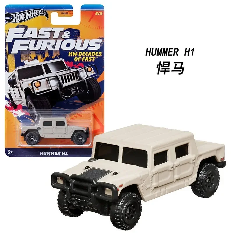 Hot Wheels HNR88 Diecast Race Car Fast & Furious HW Decades of Fast Jetta Mk3 Buick Hummer Set Vehicle Toys Boys Collection Gift