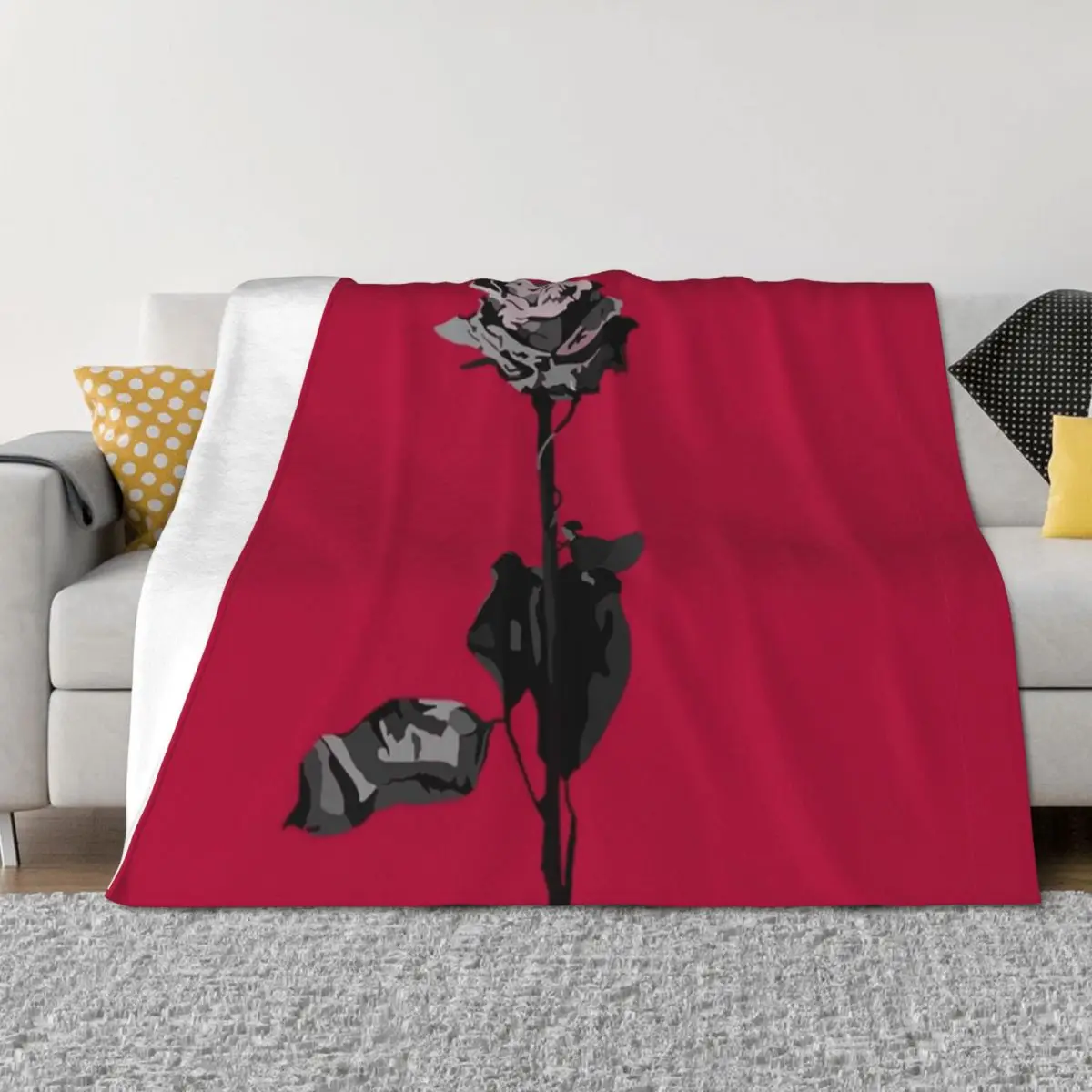 

Deadroses-Blackbear Throw Blanket Bed covers Beautifuls Travel Shaggy Blankets