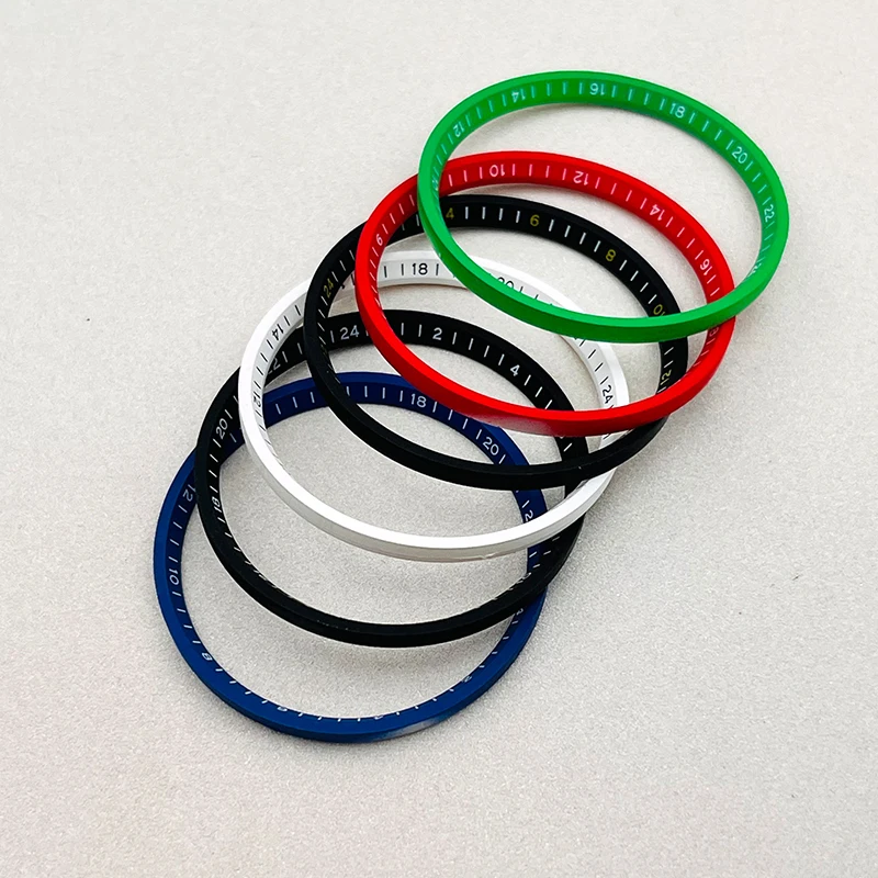 31.4mm * 27.8mm Marchio numerico Orologio in plastica Capitolo Anello Fit Seiko Tartaruga Capitano Willard Samurai King 6105 Cassa dell'orologio Parti di riparazione