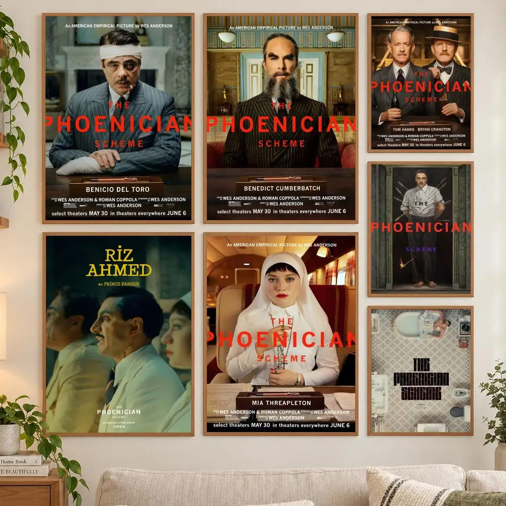 The Phoenician S-Scheme movie Poster HD art sticky wall waterproof home living room bedroom bar aesthetic decoration