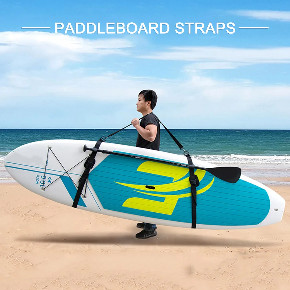 6Set Portable Surfboard Shoulder Strap Carry Sling Stand Up Paddleboard Sup Board Surf Fins Paddle Wakeboard Surfing Kayak Tools