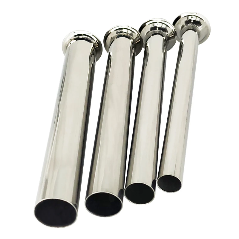 4 pz In Acciaio Inox Salsiccia Stuffer Tubo Tritacarne 6lbs 8lbs Food Grade Imbuto di Riempimento Carne Salsiccia Tubi 1..6/1.9/2.2/2.8cm