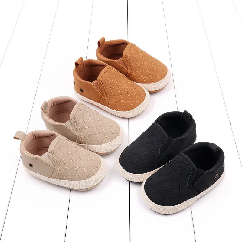 Baby Casual Sneaker Classical Style High Quality Cotton Anti-slip Sole Slip-on Easy to Wear for 0-9-18 Months Boys Girls BHX3208