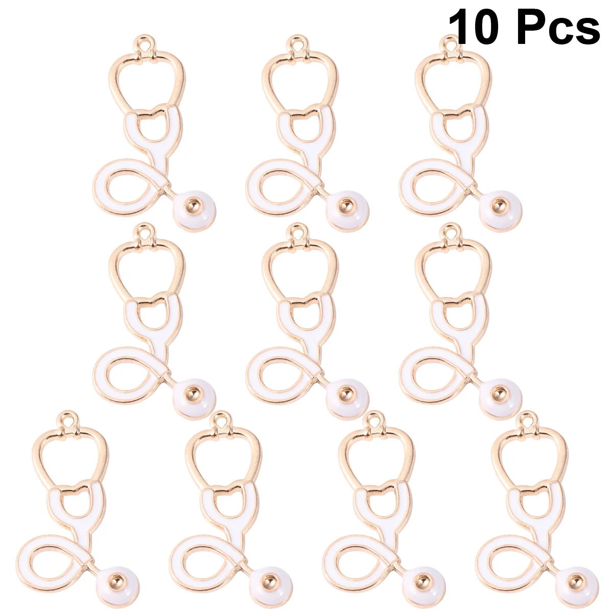 

10Pcs Stethoscope Pendant Charm Alloy DIY Jewelry Supplies Necklace Bracelet Keychain Accessories Pendant Charm
