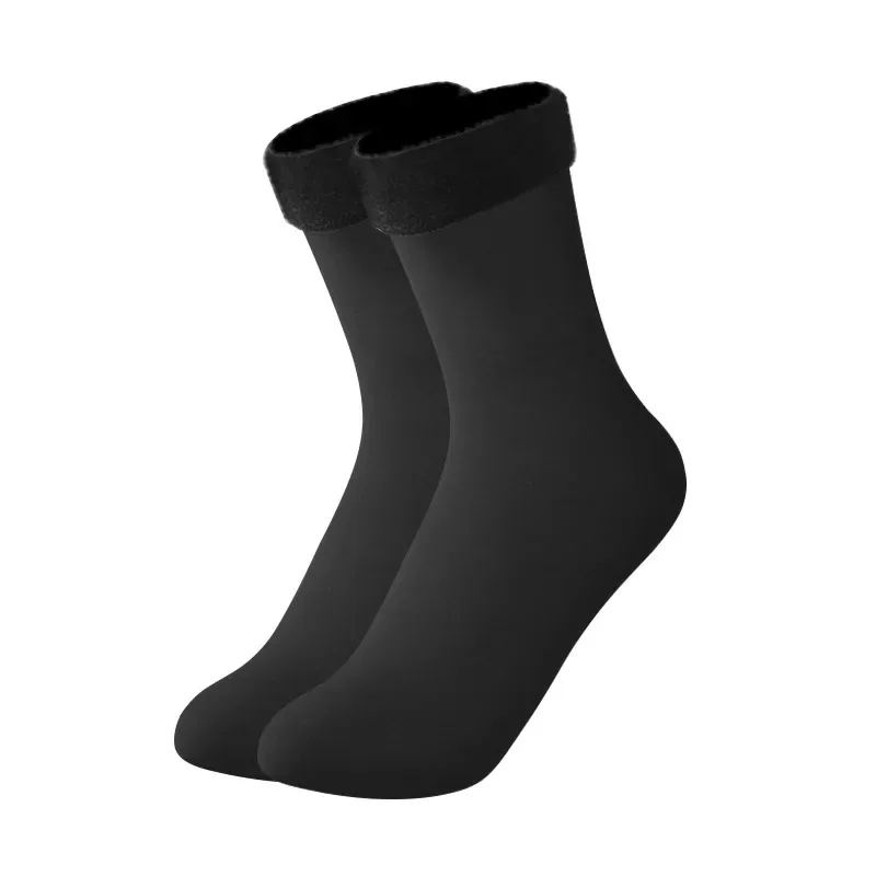 1/2/3/4 أزواج الصوف سميكة جوارب يمكن السير بها على الأرض الشتاء الثلوج الجوارب المخملية سميكة متوسطة بلون الطابق الحراري الطابق النوم جورب