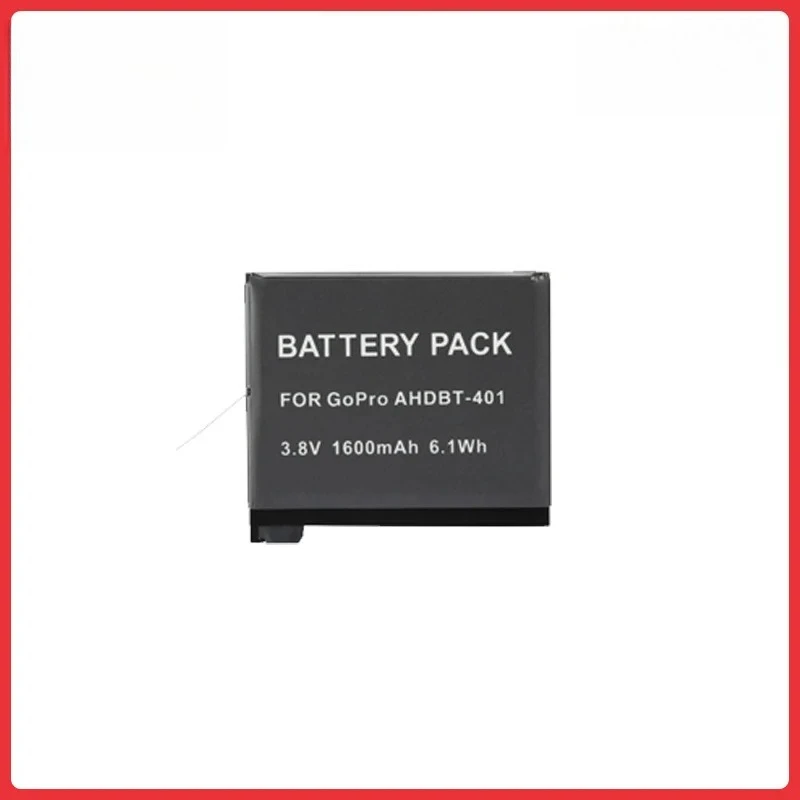 

4Pcs 1600mAh For GoPro Hero 4 Hero4 Battery For Go Pro AHDBT-401 HERO4 Black Silver Action Camera