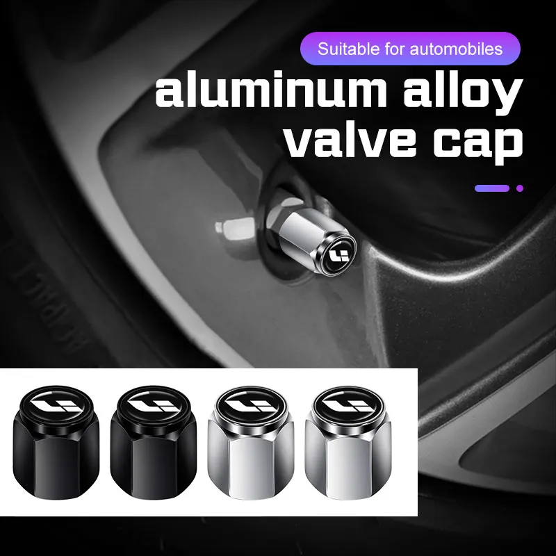 

For Leading Ideal Li Xiang Auto L6 L7 L8 L9 4Pcs Aluminum Alloy Car Wheel Tire Valve Caps Tyre Stem Cover Waterproof Accessories