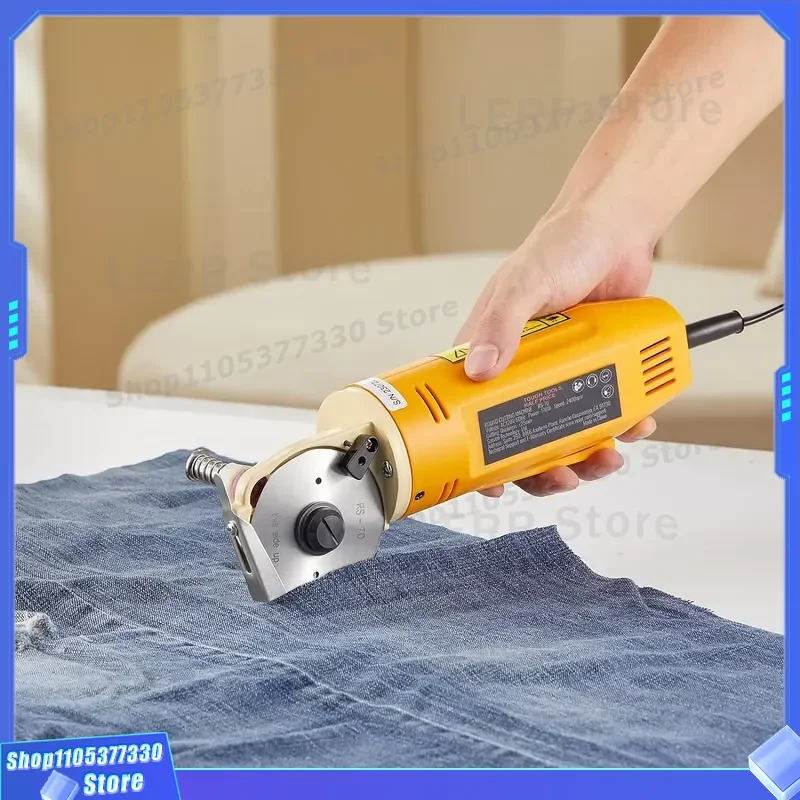RS-70 Handheld Electric Cloth Cutting Machine Automatic Motor Core Components Portable Fabric Scissors for Tailoring Sewing