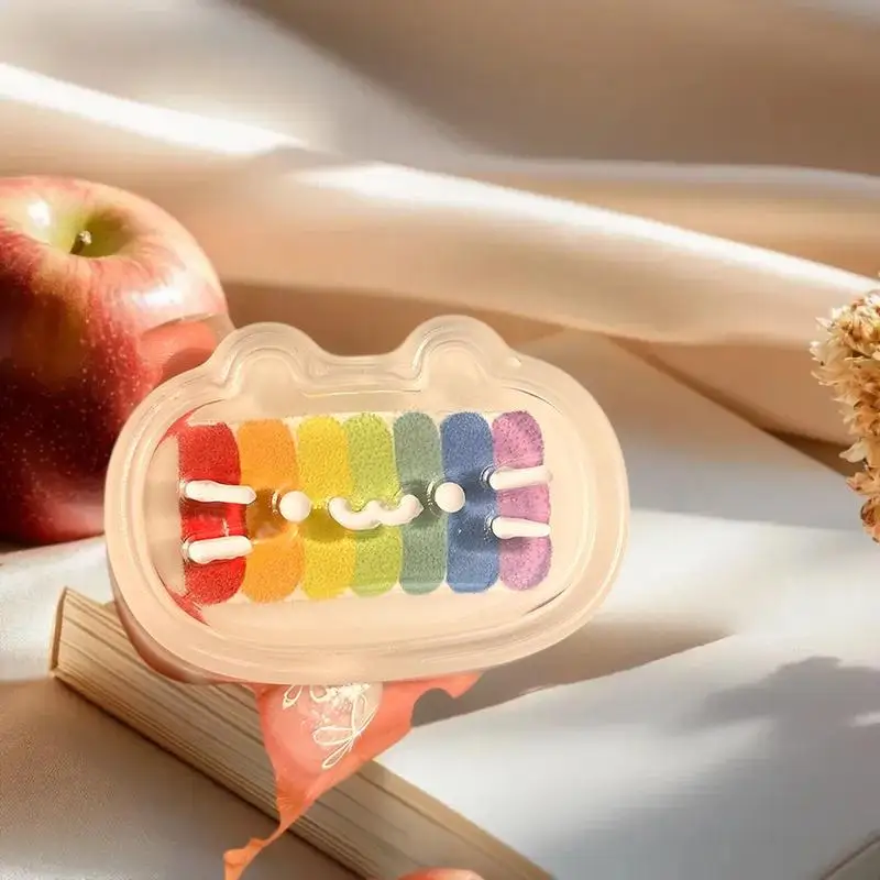 1-세트 사랑스러운 어린이, 학생 및 성인 학교 또는 사무실 휴가용 무지개 고양이 머리 치즈 안티 스트레스 장난감