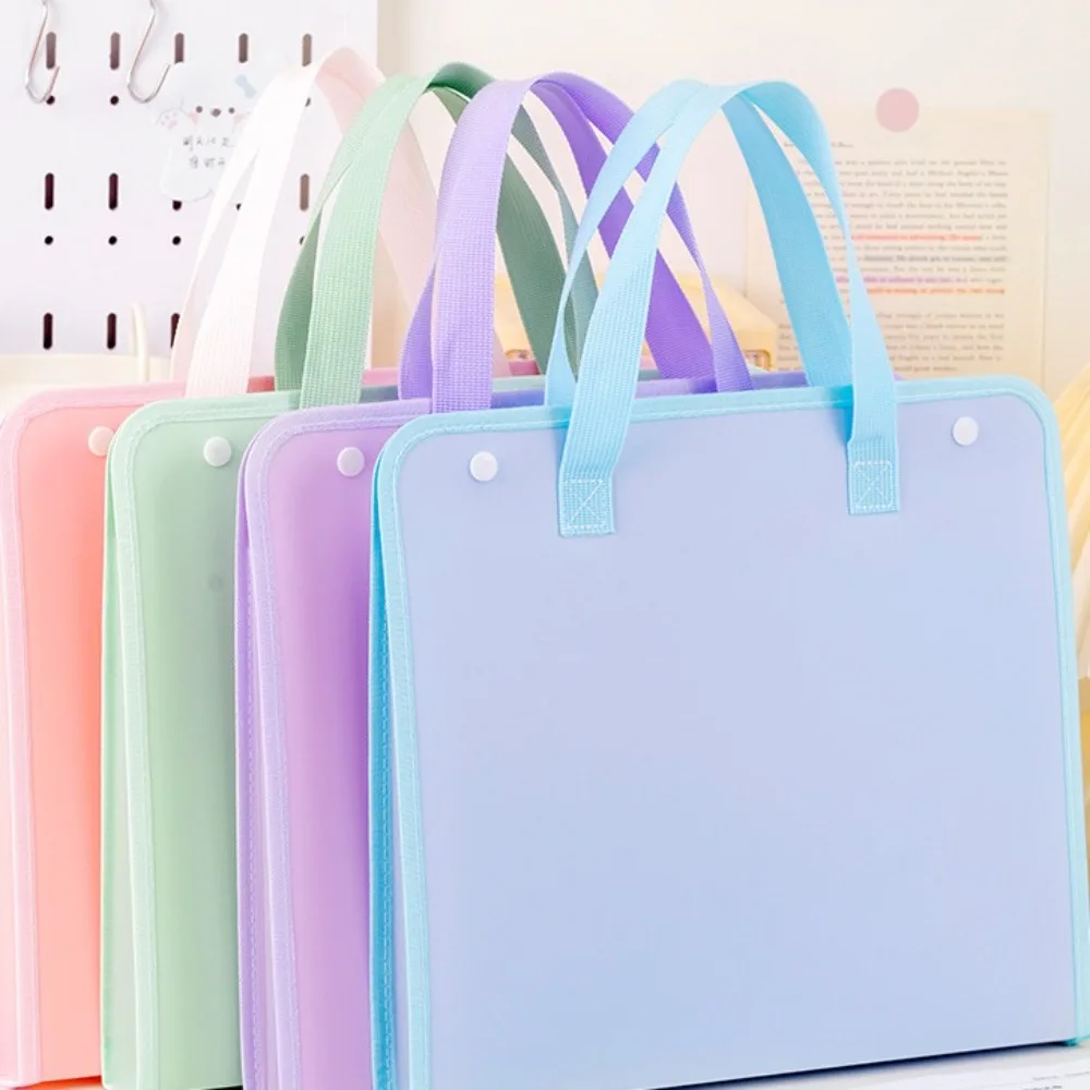 A4 Expanding File Folder Hand-held Multi-layer Paper Document Organizer Thickened Office School Supplies