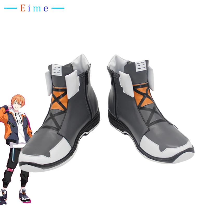 

PJSK Shinonome Akito Cosplay Shoes Game Project Sekai Cosplay Props PU Leather Shoes Halloween Party Boots Custom Made