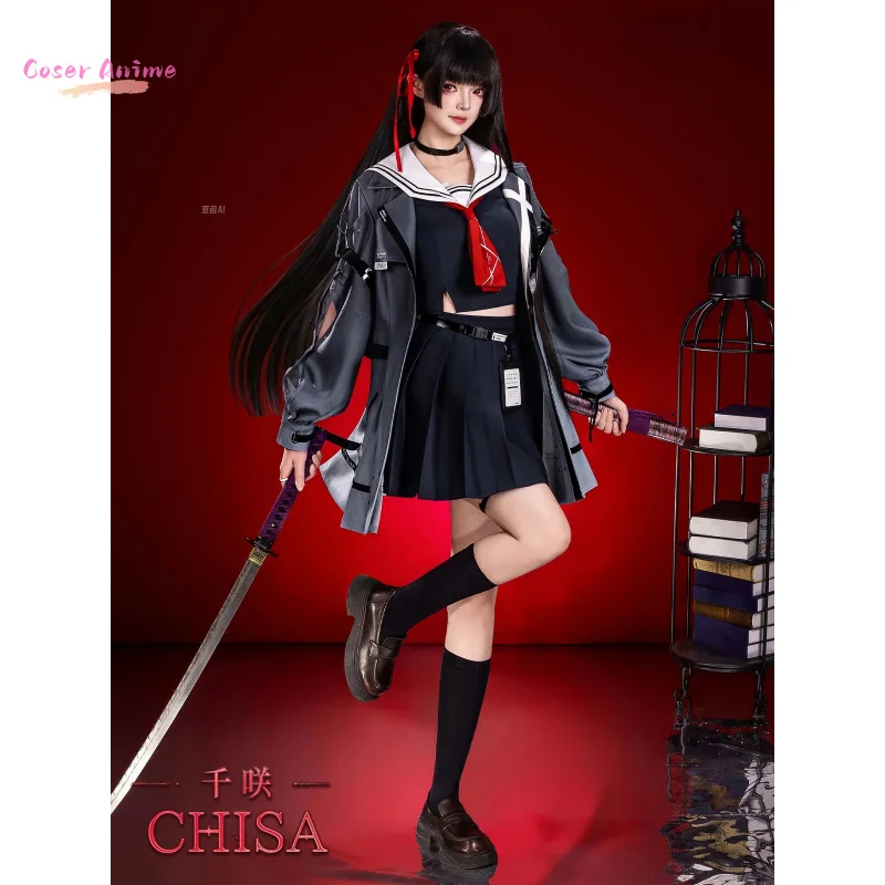 

Game Wuthering Waves CHISA Cosplay Costume Uniform Halloween Carnival Party Christmas Play Role Clothes Clothing