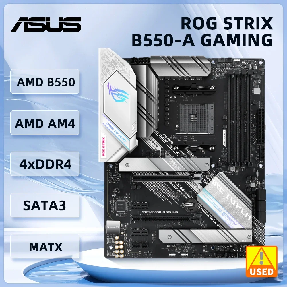 ASUS B550 Motherboard ROG STRIX B550-A GAMING AM4 support Ryzen 5 5600 5700 3500 4700 3600 3700 cpu DDR4 128GB M.2 ATX