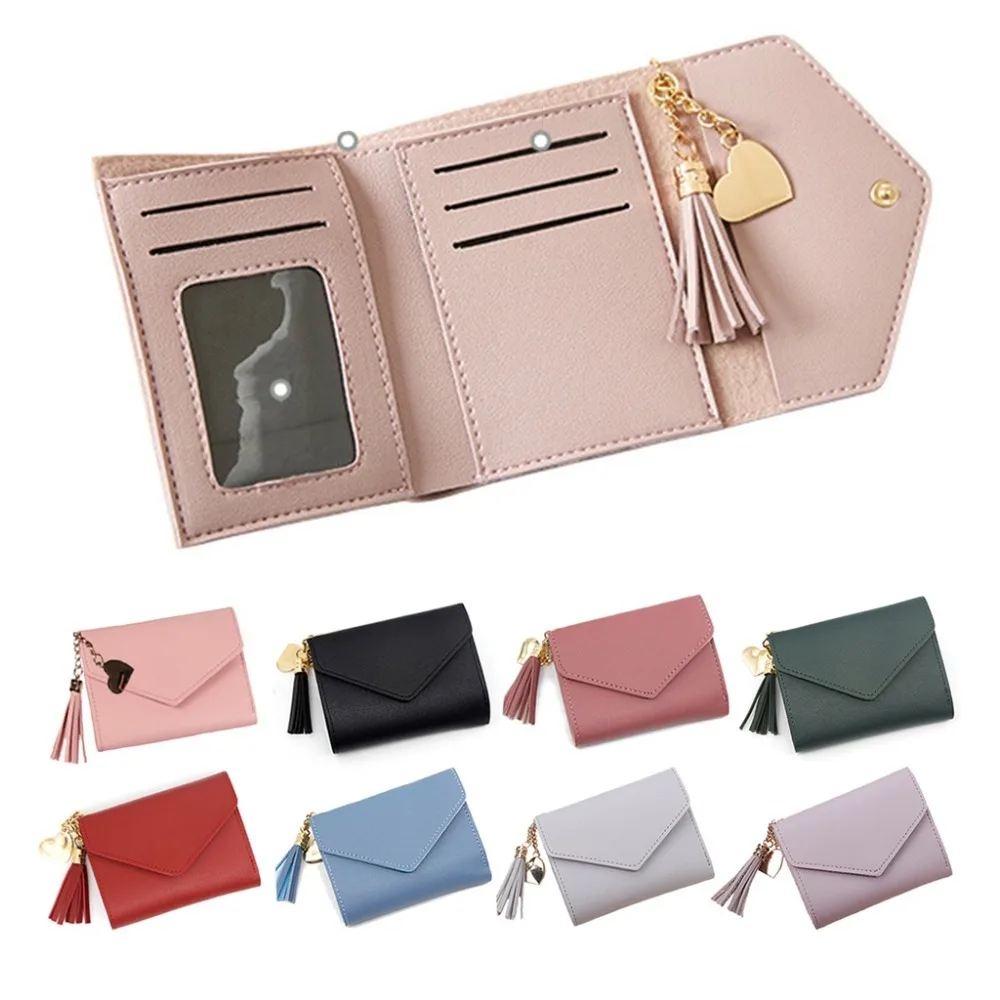 Women's Fashion PU Wallet, Cute Small Coin Purse with Trend Pendant Decor Design, For Daily Casual Card Cash Coin Storage Use