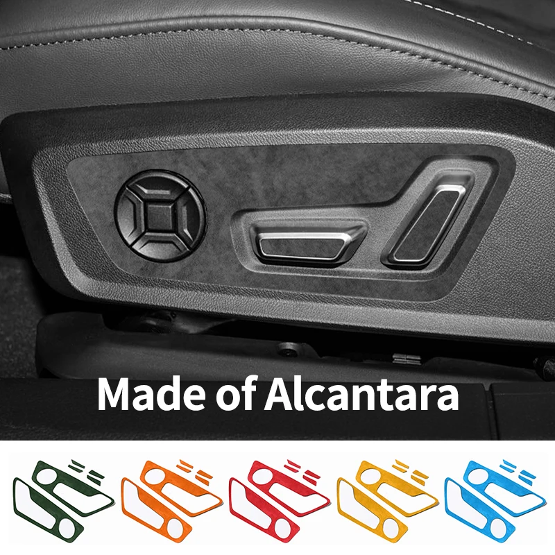 

For Audi C8 A6 A7 S6 S7(2019-2025) Front seat control button panel Trim Stickers Made of Alcantara Interior Tuning Accessories