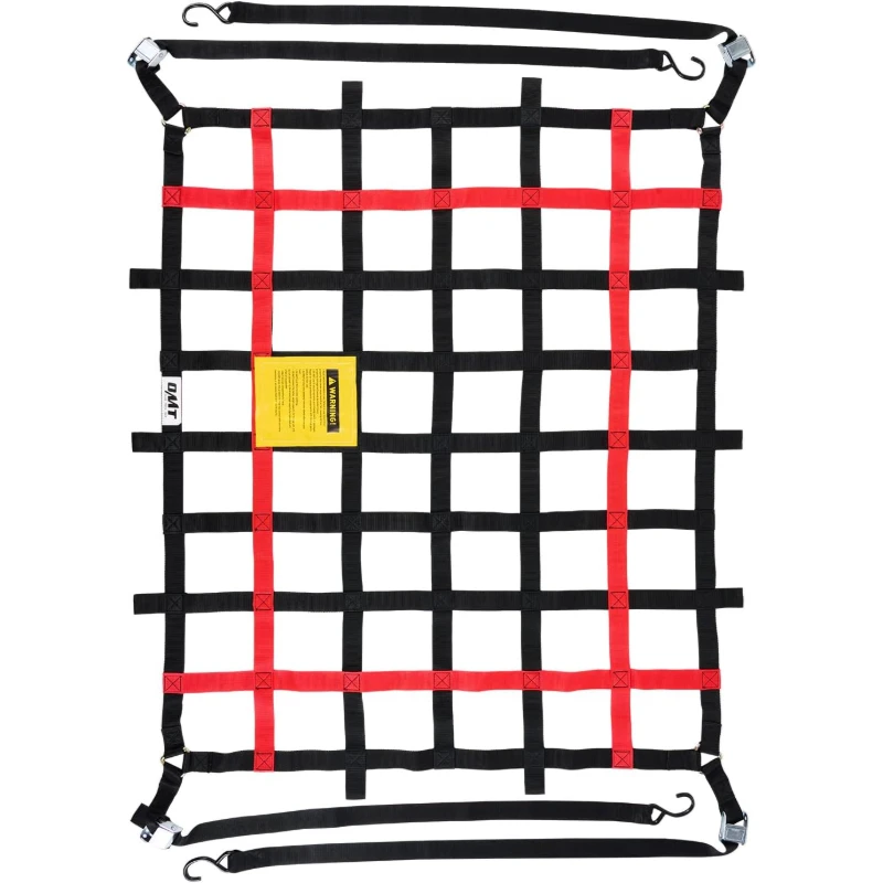 

Растягивающаяся грузовая сетка 3,5x4,2 фута с S-образными крючками, банджи-шнур для внедорожника, квадроцикла, грузовика, кровати, багажа, безопасность