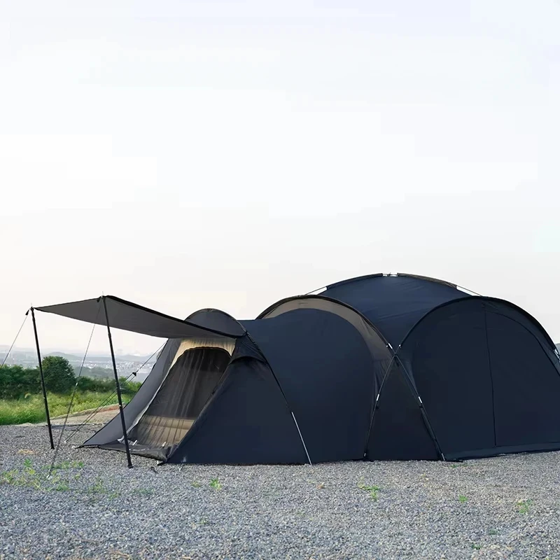 

Outdoor Camping Tent Shade Tent Ball Tent Dome Rainproof Sunproof Self Driving Waterproof Coated Silver Canopy