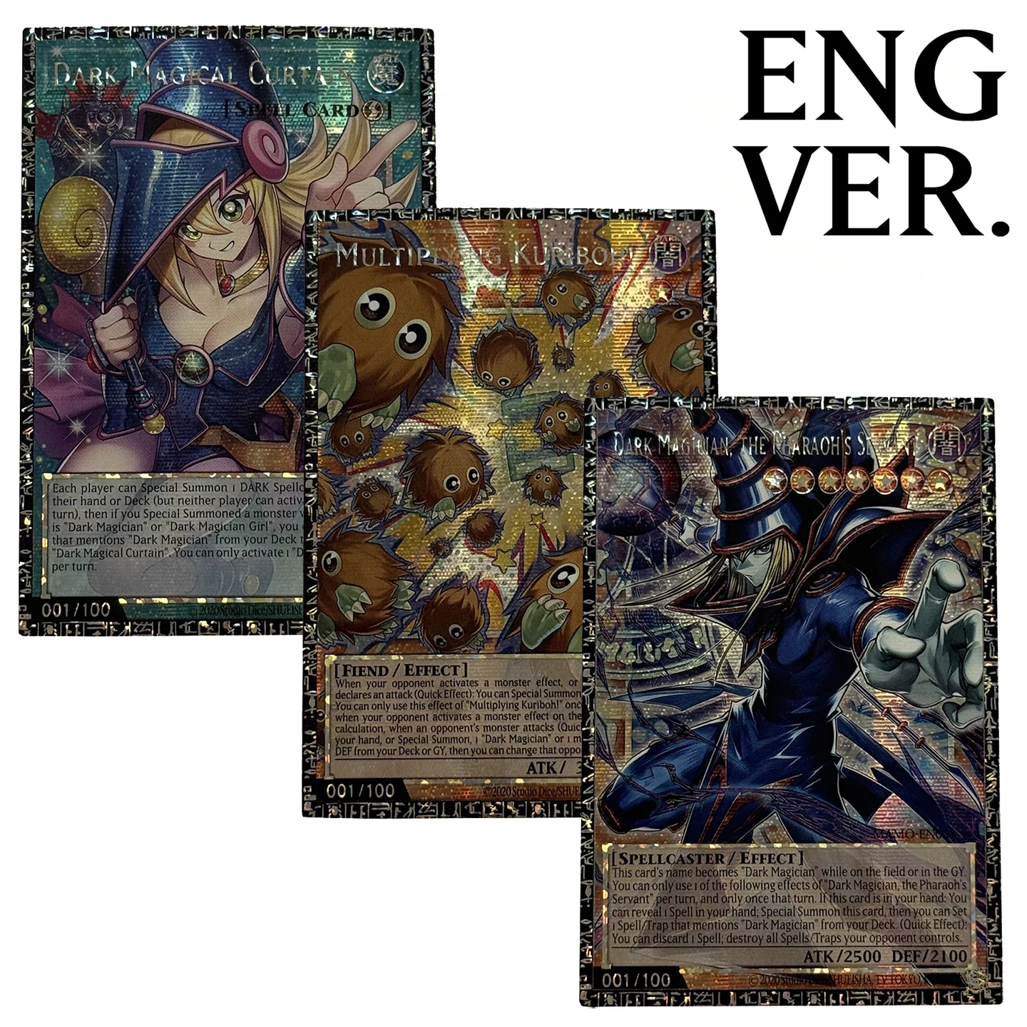 Yu-Gi-Oh! Sammlung DIY Proxy-Karten Dunkler Magischer Vorhang Dunkler Magier der Pharao-Servant Kuriboh Multiplikation Nicht Original Geschenke