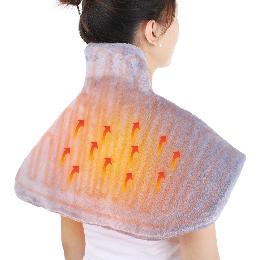 

Electric Shoulder Neck Heating Shawl Pad Hot Compress Warm Muscles Relieve with LCD Controller Fatigue Relax 3-level Temperature