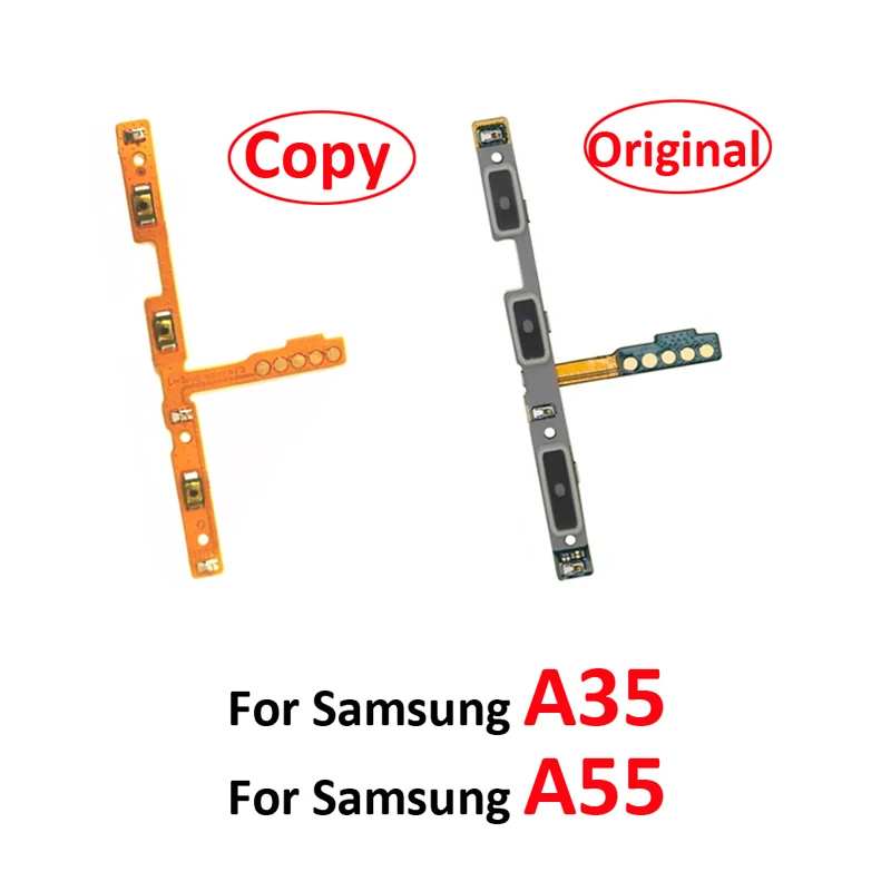 For Samsung Galaxy A05 A05s A15 A25 A35 A55 5G Phone New Power Volume On Off Button Internal Flex Cable Replacement Parts