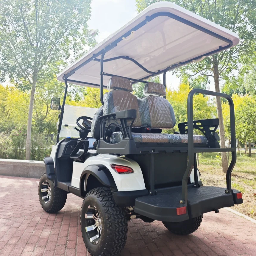 

Street Legal Club Car 4 Seater 4 Wheel Electric Golf Cart With 4000W 5000W Motor Off Road Golf Car 60V/72V Lithium Golf Carts