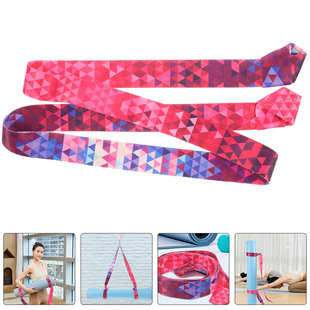 

2pcs Yoga Mat Carry Strap Adjustable Sling Roller Skates Leash Cotton Fitness Belt Blanket Holder Hands-Free Training