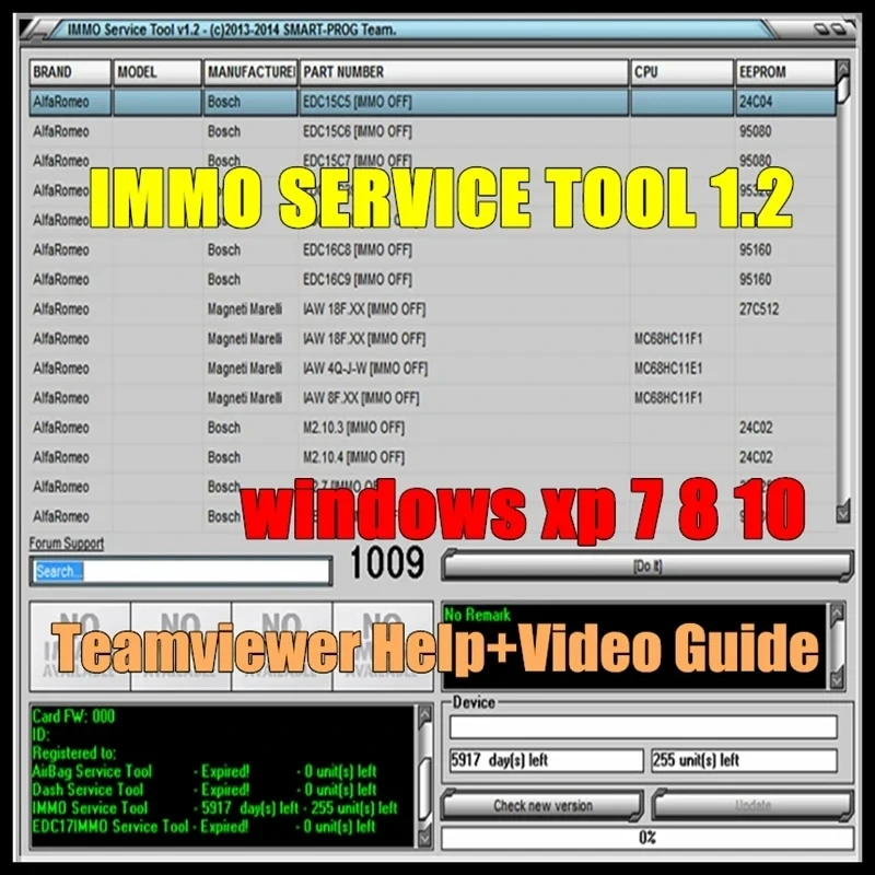 Najnowsze oprogramowanie do naprawy samochodów IMMO SERVICE TOOL V1.2 immo off Virgin eeprom IMMO KEY PIN CODE CALCULATOR BSI VDO DASHBOARD 2017