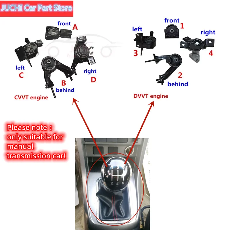 Good Quality Original Car Engine Support Mount Insulator For Geely Emgrand 7 Ec7 Ec7RV RS