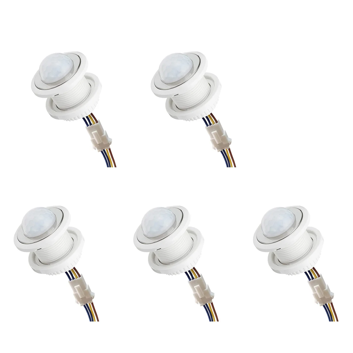 5X Mini Motion Sensor Light Switch 110-220V PIR Sensor Smart Detection Time Delay Adjustable Infrared Induction Detector