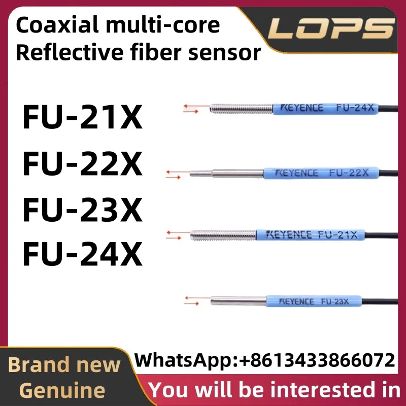 FU-21X FU-22X FU-23X FU-24X KEYENCE New Original Coaxial multi-core reflective fiber sensor, welcome to consult