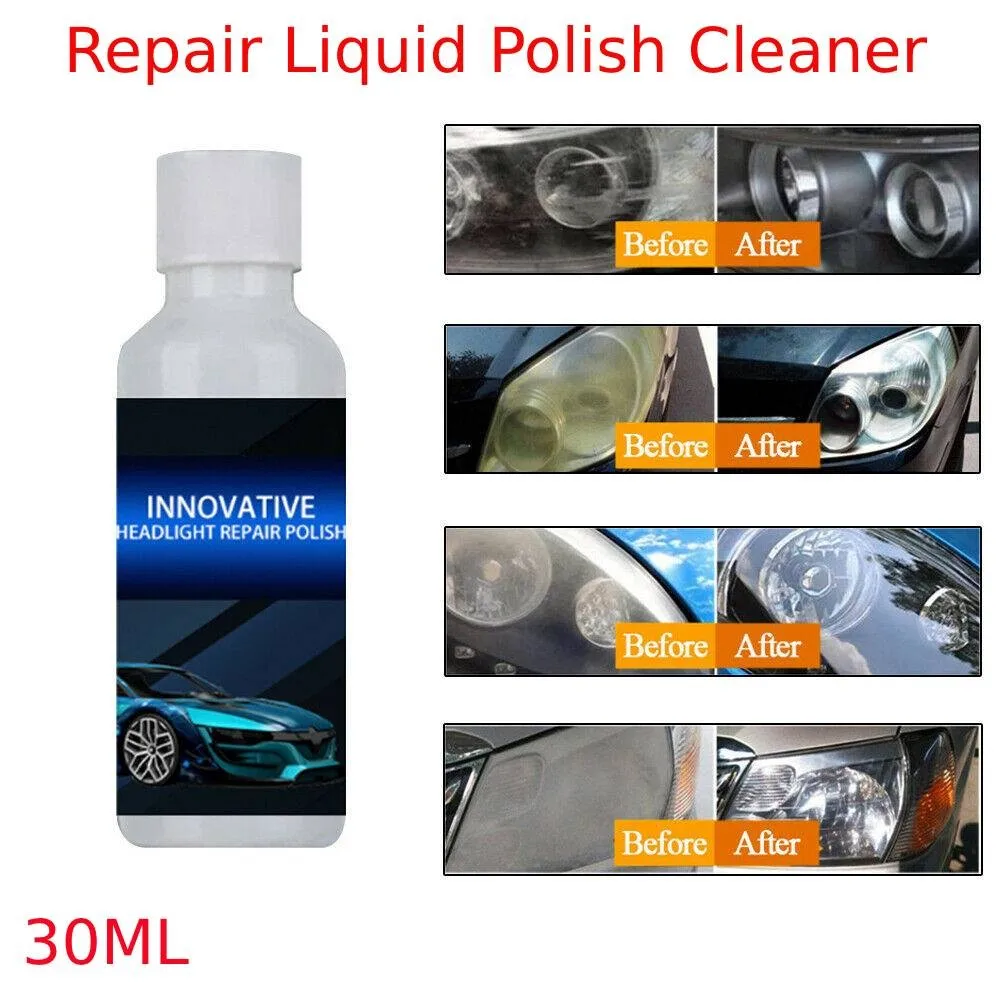 30ml Repair Fluid Polish Portable Replacement Accessories Automotive Cleaner Headlight Cover Len Restorer Durable