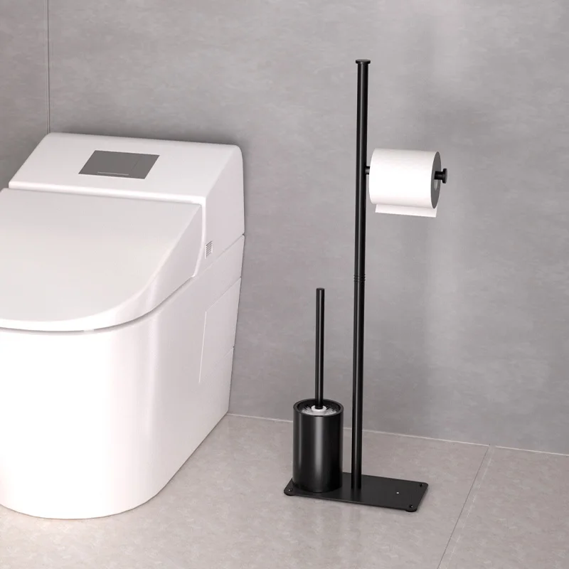 Bathroom Cleaning Toilet Brush, Moisture-Proof Wet Wipe Box, Toilet Brush with Toilet Paper Holder, Integrated Storage Rack