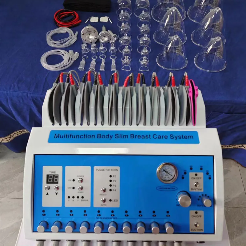 New Arrival Infrared Heat Russian Wave Electric Muscle Stimulate EMS Machine Vacuum Massage Body Shaping for Home or Salon 2024