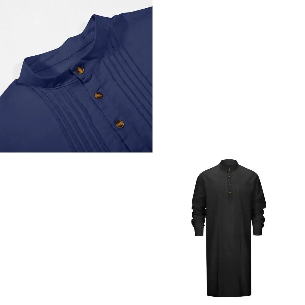 39BD Comfortable Cotton Blend Men's Muslims Robe for Hot Weather with Breathable Design Suitable for Religious and Casual