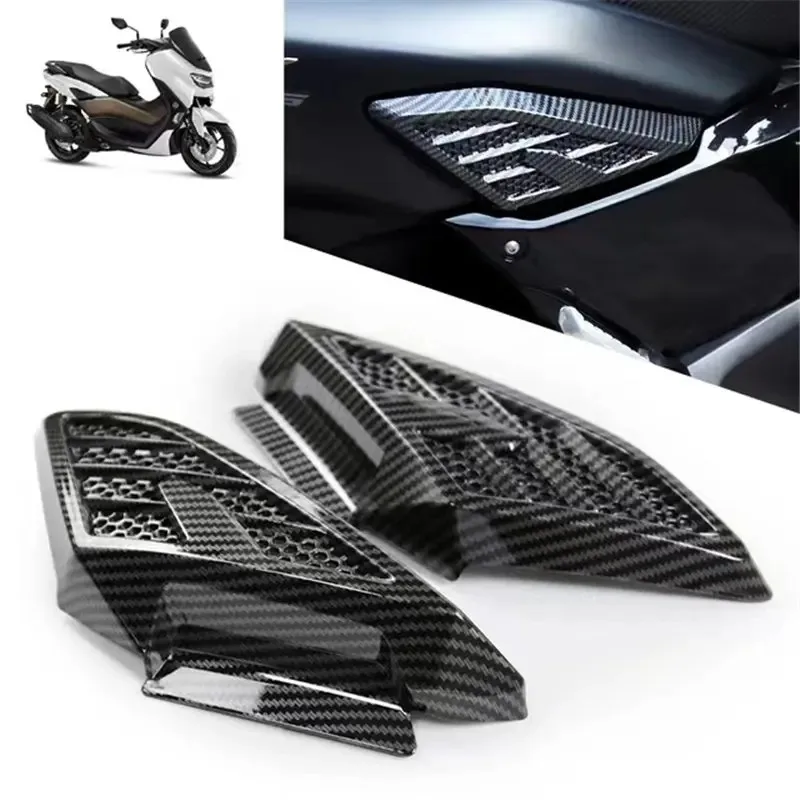 QIANBAI Motorcycle Rear Side Cover Cap Decorative Protector Panel For YAMAHA NMAX 155  2020-2023 Water transfer print