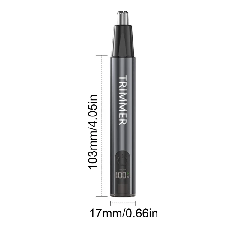 ماكينة تشذيب شعر الحواجب والوجه غير مؤلمة للرجال، ماكينة تشذيب شعر الأنف والأذن 918D