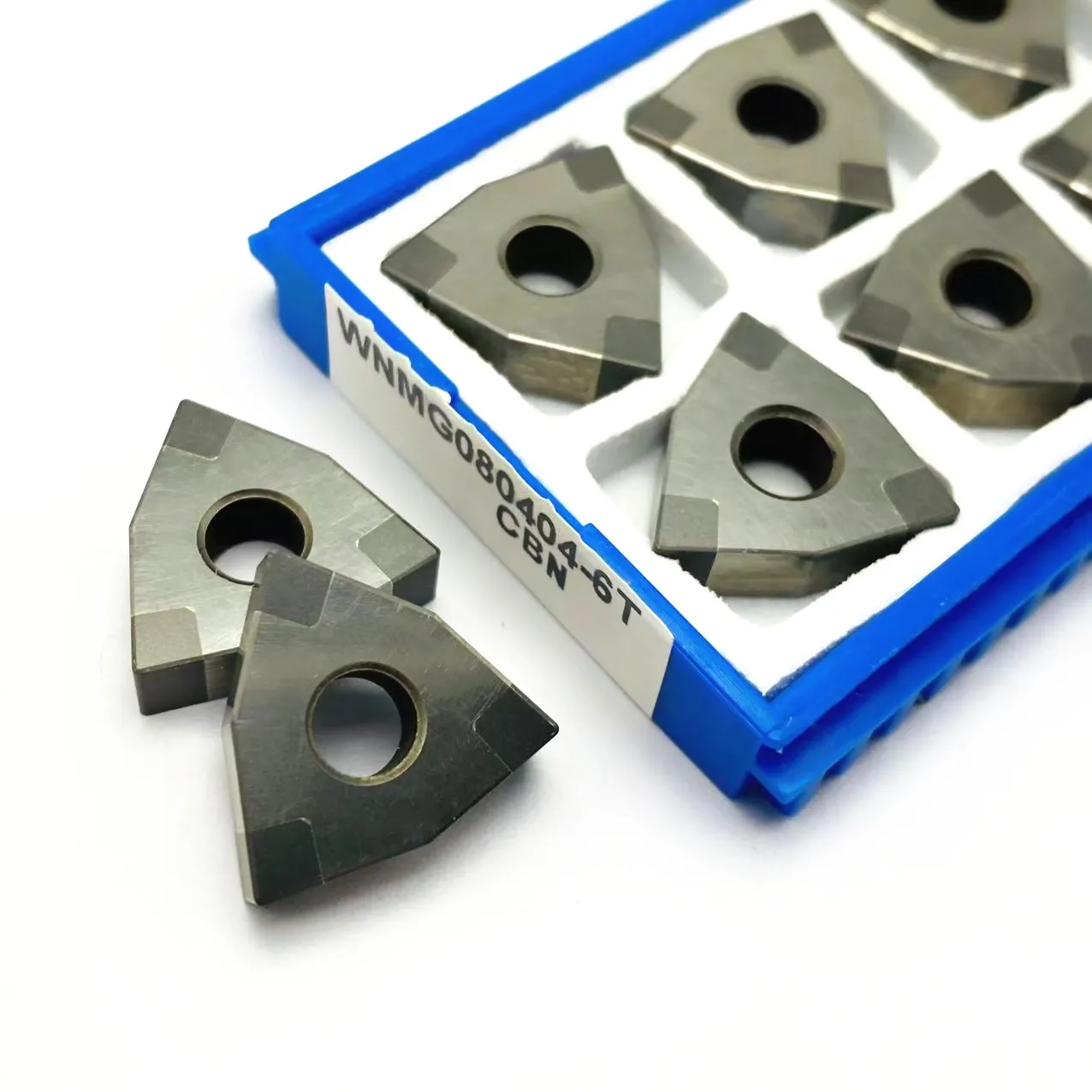 CBN Diamond WNMG080404 WNMG080408 WNMG080412 6T WNGA080412-6T CBN CNC Lathe External Turning Tool Cubic Boron Nitride Insert