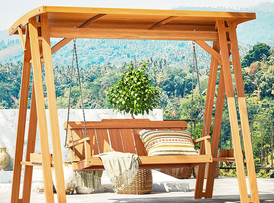 Outdoor outdoor floor swing frame thickened