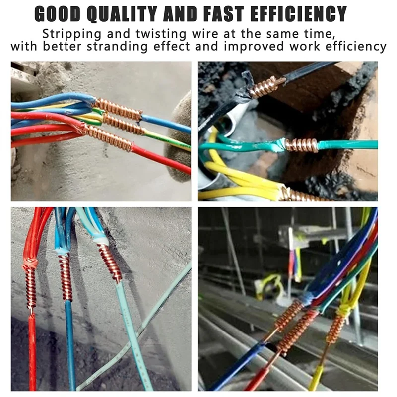 

【Дополнительные предложения】Инструмент для скручивания проволоки Инструмент для зачистки проводов и инструмент для зачистки проводов Twister для электрика по сверлильному отвертку или вручную,