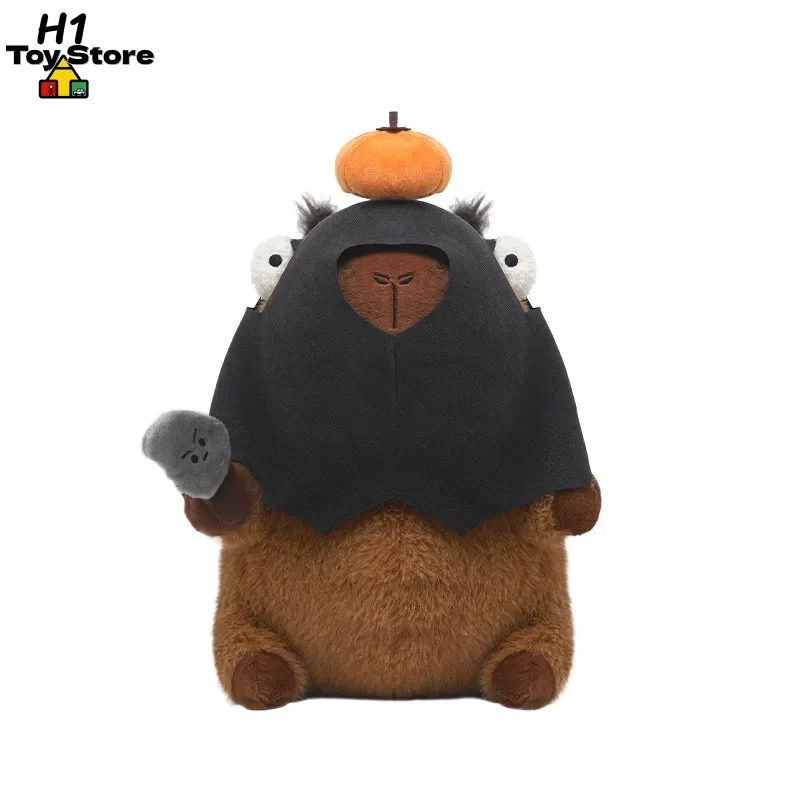 

Masked Capybara Plush Pillow Ultra Soft Stuffed Animal for Cuddling Adorable Funny Doll & Cozy Gift