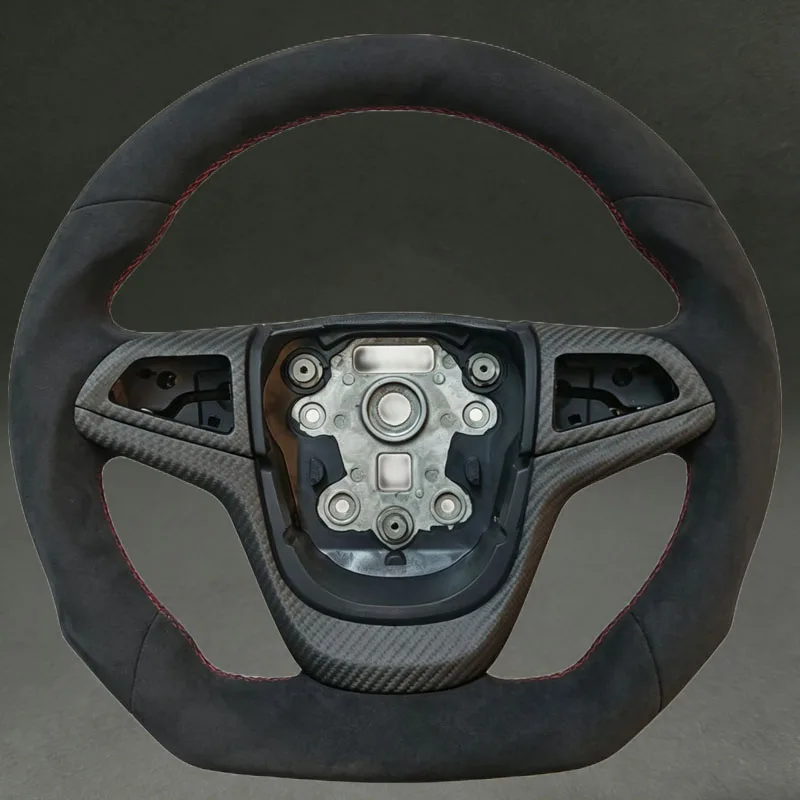 Full Suede with Red Stitching for Holden VF Commodore SSV-GTS Black Customizable Sport Wheel for Holden VF Hot Sell Car Parts