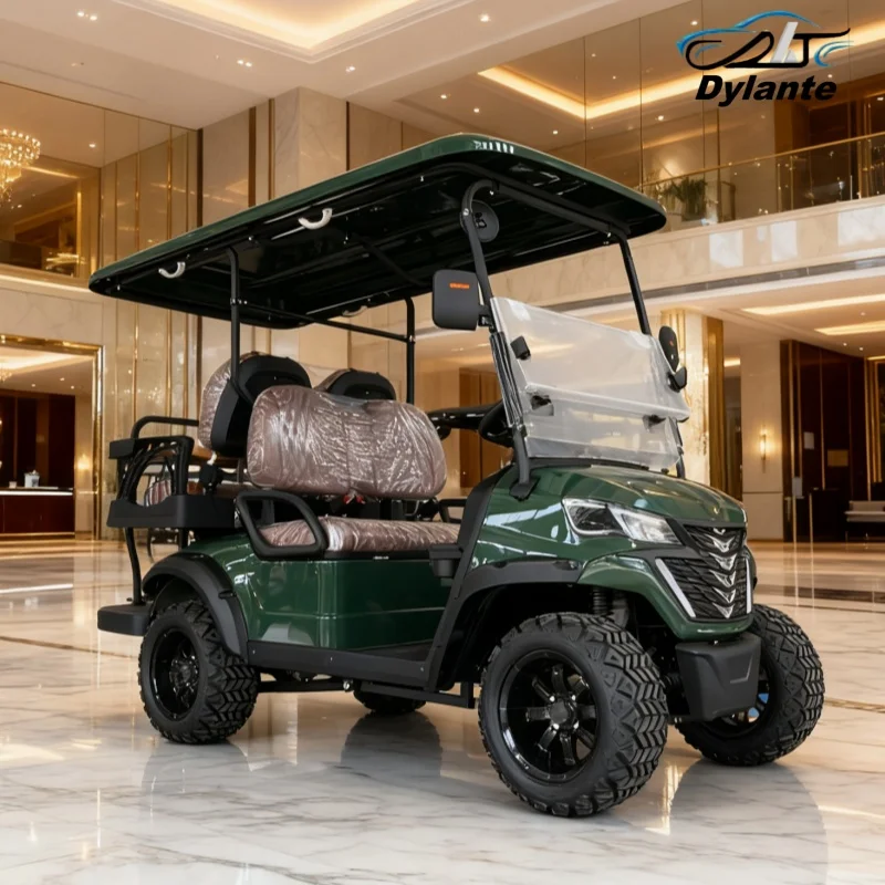 

Лидер продаж, внедорожная уличная легальная 60 В, 72 В, карты с литиевой батареей, автомобильная багги 4, 6-местная электрическая тележка для гольфа со складным лобовым стеклом