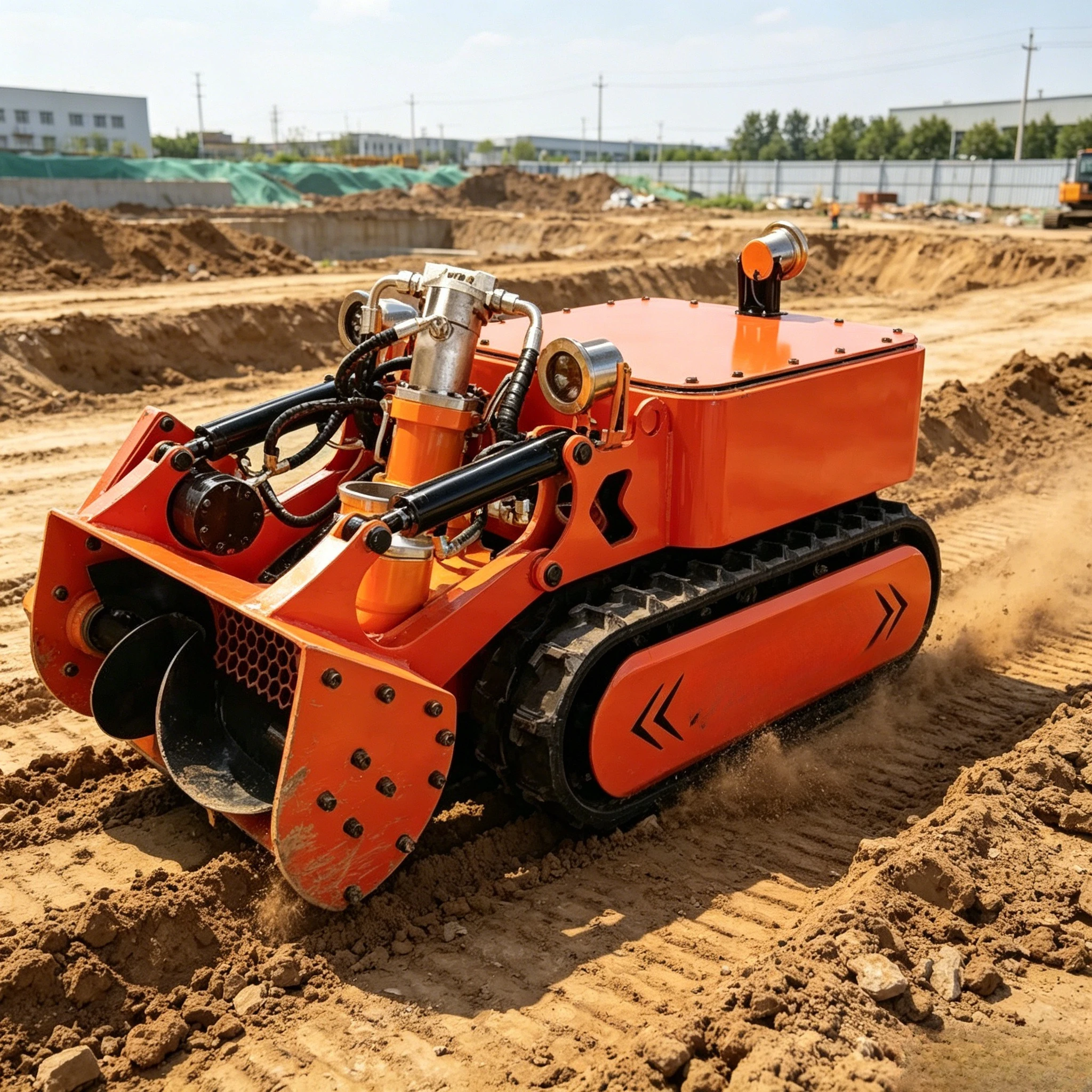 High Suction Power Industrial Pipeline Cleaning Robot, Electric Proportional Hydraulic Valve Sewer Dredging Machine customized