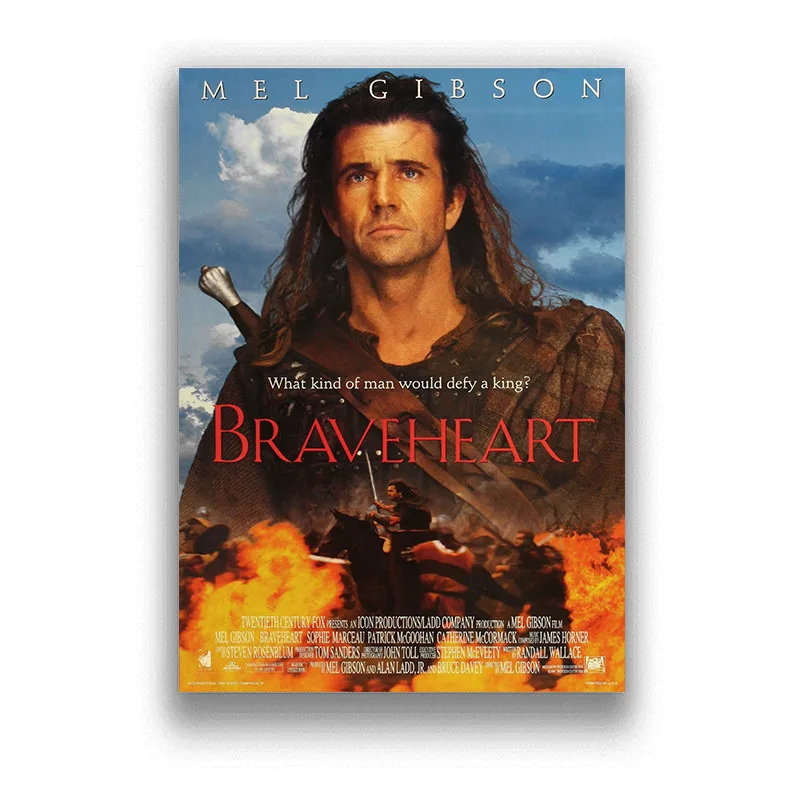 Braveheart Art Painting White Coated Paper Poster Wall Home Decor hight quality home Decor