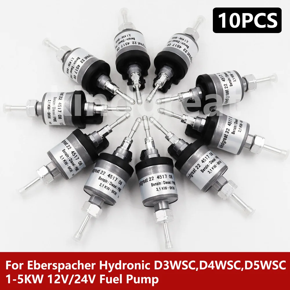 10PCS/Lot For Eberspacher Hydronic D3WSC,D4WSC,D5WSC 12V/24V 1-5KW Fuel Oil Dosing Pump 22451807 22450403