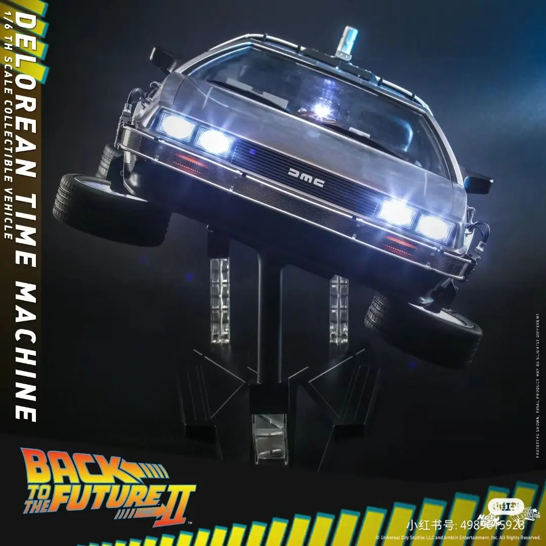 72cm Hottoys Ht 1/6 Mms636 Back-to-the-future Ii - 1/6th Scale Delorean Time Machine Collectible Vehicle Halloween Gifts