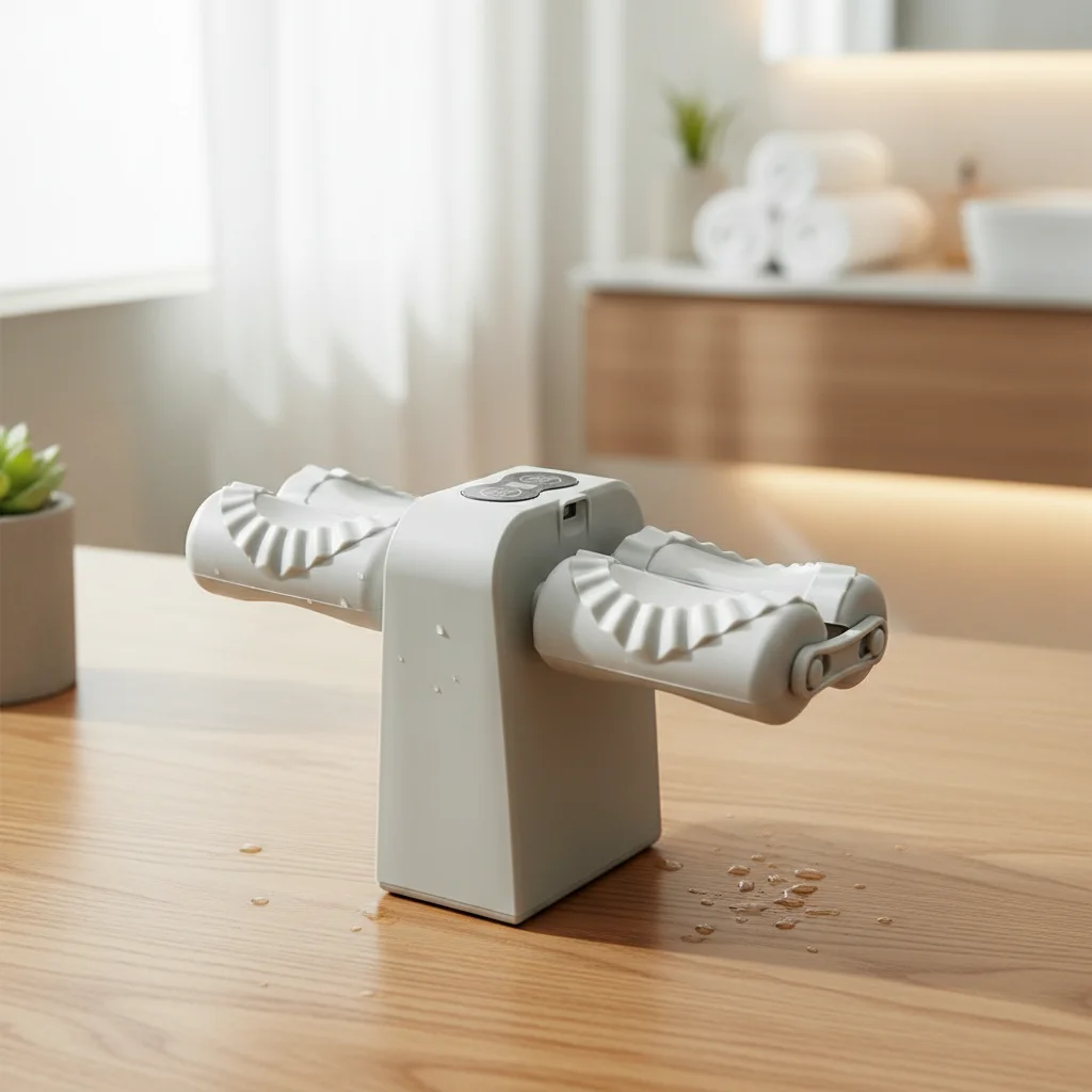 

Electric Automatic Dumpling Maker DIY Labor-saving Double Head Dumpling Mould Rechargeable Time-Saving Press Dumpling Skin Mould