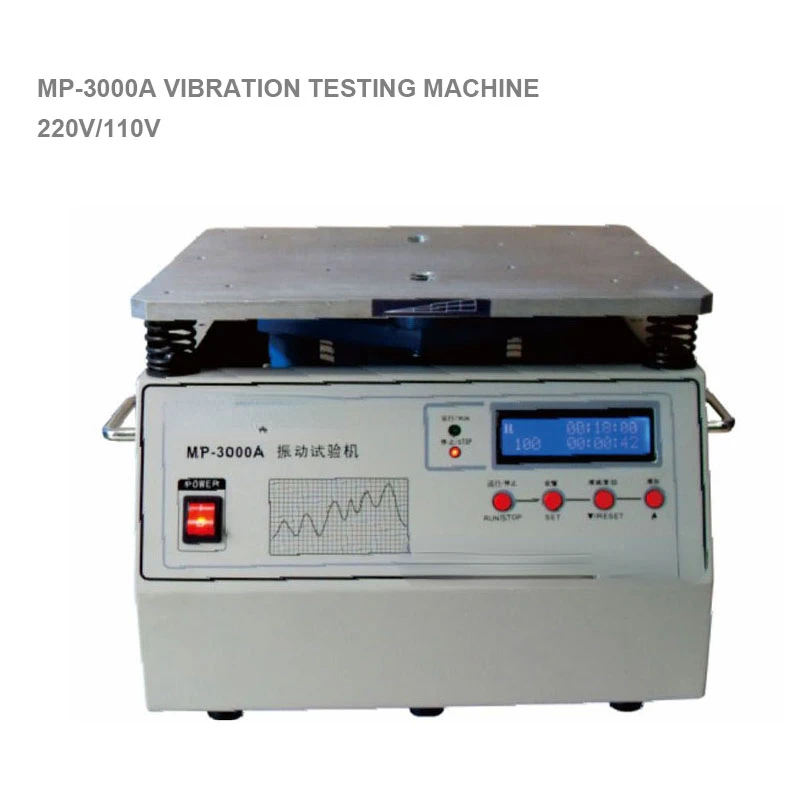 

MP3000A Vibration Table Bench 220V/110V Stereo Vibration Tester Power Frequency Vertical Vibration Test Machine